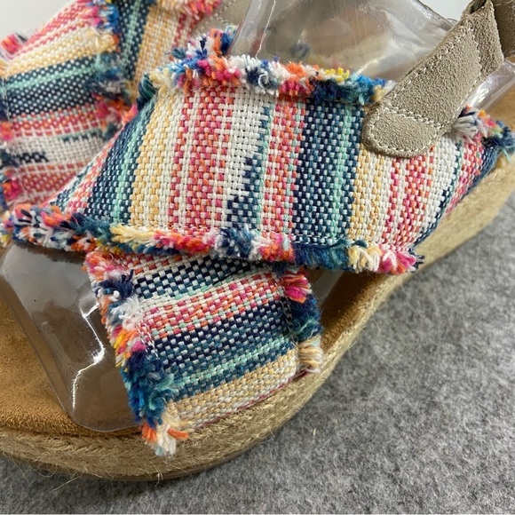 Minnetonka Womens Multi Laredo Breeze Slingback Wedge Sandal Size 7 - Picture 2 of 12